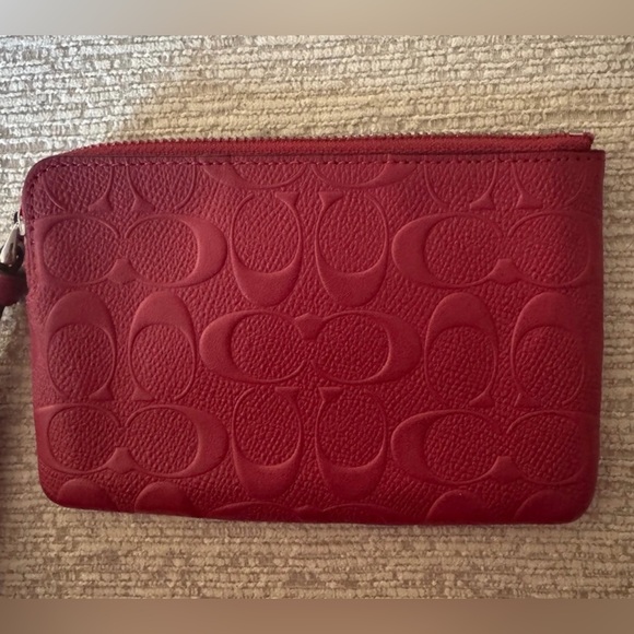 Coach Red Wristlet Clutch - Picture 2 of 2